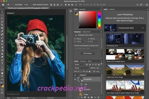 Adobe Photoshop CC 25.4 Crack + Serial Key Free Download 2024