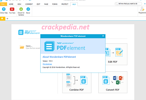 Wondershare PDFelement 10.1.5.2527 Crack + Serial Key Download 2024